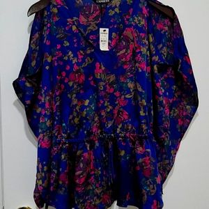 🆕️Express women's floral blouse- XS